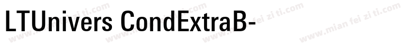 LTUnivers CondExtraB字体转换